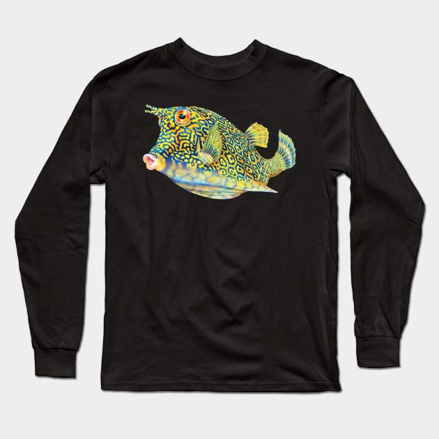 Cowfish Long Sleeve T-Shirt by Tim Jeffs Art